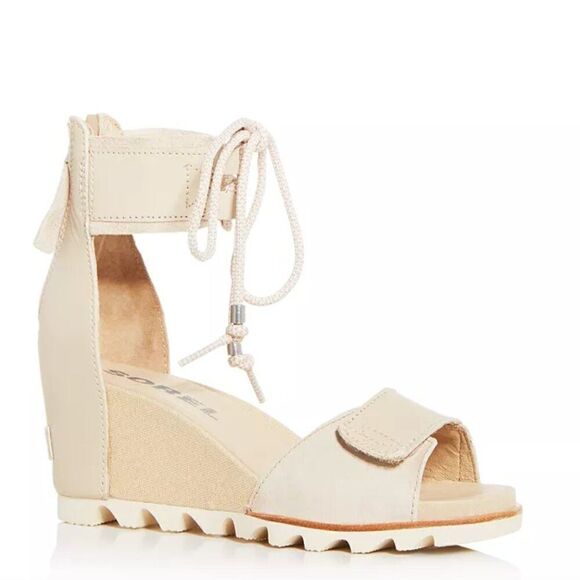 Sorel Shoes - Sorel Joanie Wedge Sandal Ankle Lace with Velcro Strap in Size 8